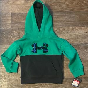 Under Armour Kids Hoodie in Green and Black